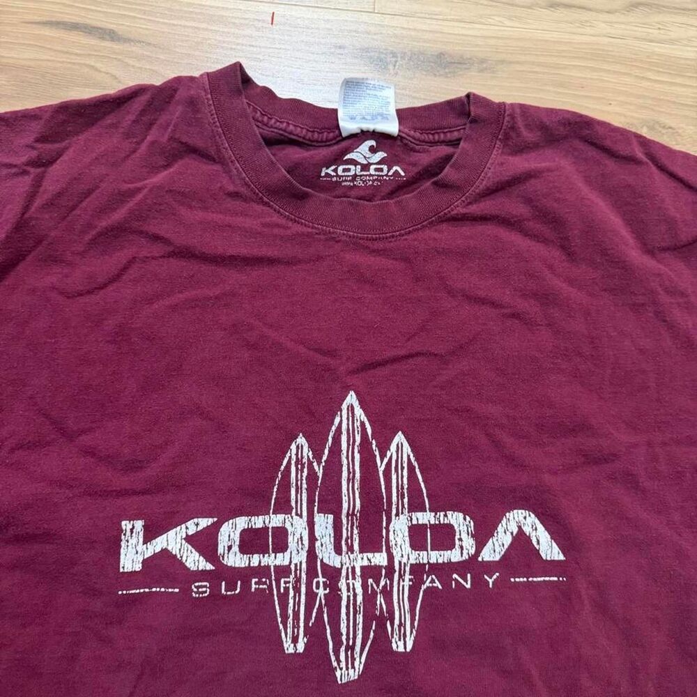 Y2K styleKoloa Surf Company burgundy graphic tee Size 6XL